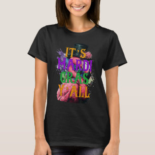 T-shirt C'est Mardi Gras Yall Flamant rose Cool du Carnava
