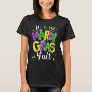 T-shirt C'est Mardi Gras Yall Mardi Gras Party Mask Carniv