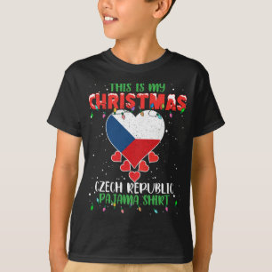 T-shirt C'Est Mes Lumières De Noël Amour République Tchèqu