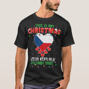 T-shirt C'Est Mes Lumières De Noël Amour République Tchèqu