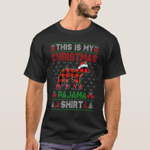 T-shirt C'Est Mes Lumières De Noël Coyote Pajama De Noël