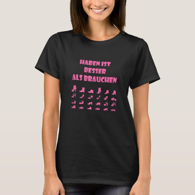 T-shirt C'Est Mieux Que Besoin De Chaussures Femmes Shoppi (Devant)