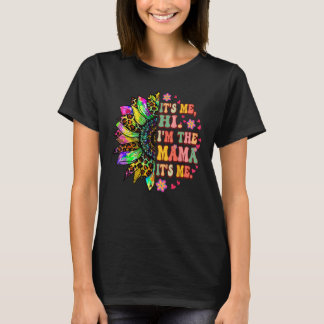 T-shirt C'est moi Bonjour Je suis Mama Sunflower Super Tie