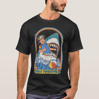 T-shirt C'Est Moi Drôle Rester Positif Attaque De Requin R