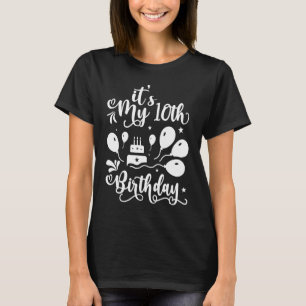 T-shirt C'est mon 10e anniversaire mignonne 10 ans Anniver