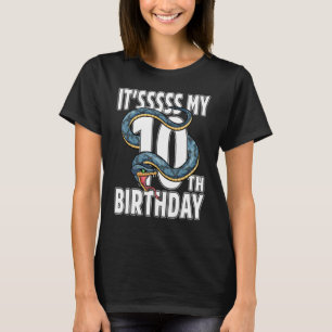T-shirt C'est mon 10e serpent d'anniversaire 10 ans Annive