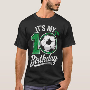 T-shirt C'est mon 10ème anniversaire de football 10 ans 