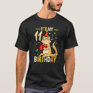 T-shirt C'est mon 11e anniversaire Lizard de Dragon Bearde