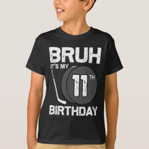 T-shirt C'est mon 11ème anniversaire Joueur de hockey de 1