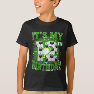 T-shirt C'Est Mon 12e Anniversaire Garçons Football 12 Ans