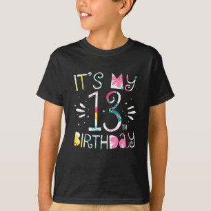 T-shirt C'est mon 13e anniversaire de la Flore tropicale 1