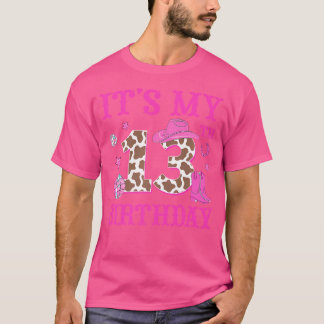 T-shirt C'Est Mon 13E Anniversaire Rodéo Western Cowgirl 1
