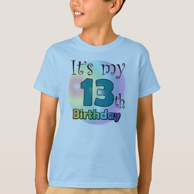 T-shirt C'est mon 13ème anniversaire (Devant)