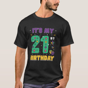 T-shirt C'est mon 21e anniversaire Mardi Gras Masque 21 an
