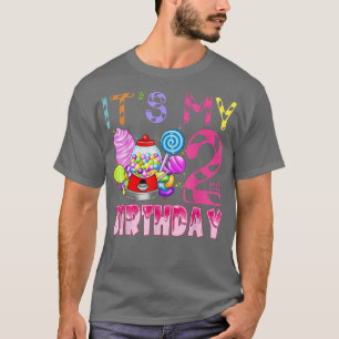 T-shirt C'est mon 2e anniversaire Candy Candyland Birthday