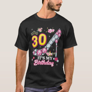 T-shirt C'est mon 30e anniversaire, Queen Pink Diam, 30 an