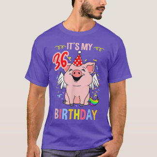 T-shirt C'est mon 36e porc d'anniversaire