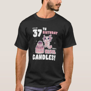 T-shirt C'est mon 37ème anniversaire qui est Olotl Candles