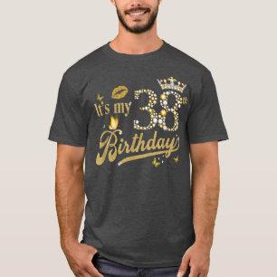 T-shirt C'est mon 38e anniversaire Diamond Crown 38 ans Ma