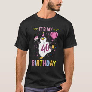 T-shirt C'Est Mon 40E Pingouin Anniversaire