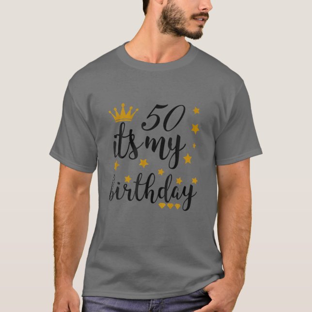 T-shirt C'est mon 50e anniversaire 50 ans (Devant)