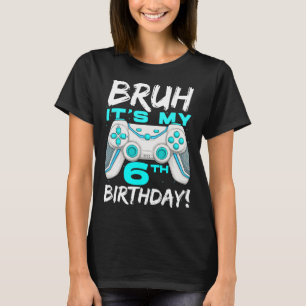 T-shirt C'est mon 6ème anniversaire 6 ans jeux anniversair