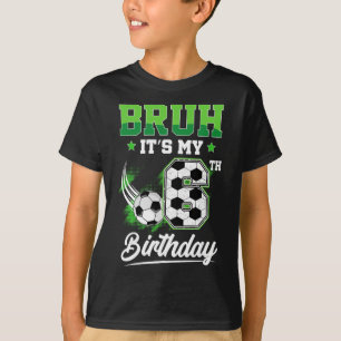 T-shirt C'est mon 6ème anniversaire garçon fan de sport 6