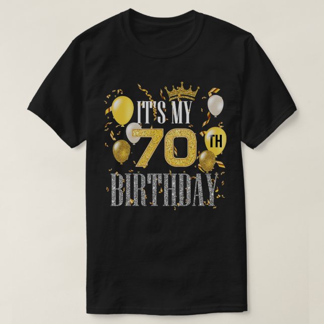 T-shirt C'est mon 70e anniversaire Cool 70 ans Anniversair (Design devant)