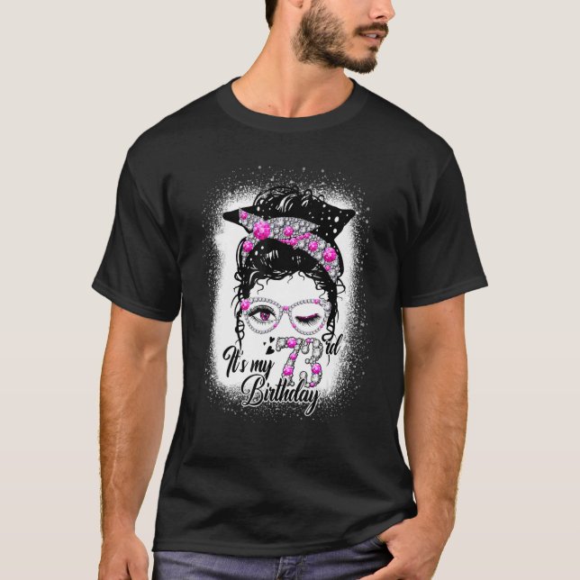 T-shirt C'est mon 73e anniversaire Reine 73 ans Diamant H (Devant)
