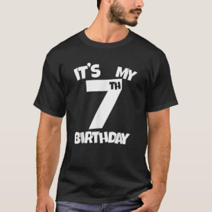 T-shirt C'est mon 7e anniversaire 7 ans Joyeux 7 ans Jour