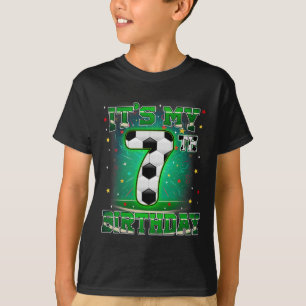 T-shirt C'est mon 7e anniversaire Garçons Football 7 ans P