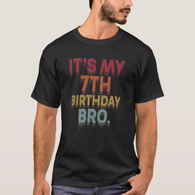 T-shirt C'est mon 7e anniversaire, mon 7e anniversaire, mo (Devant)