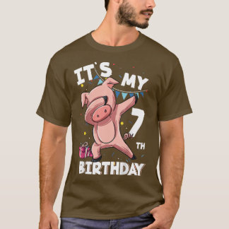 T-shirt C'est mon 7ème anniversaire Enfants 7 Ans Annivers