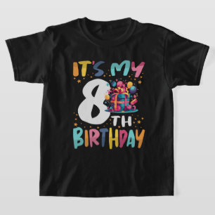 T-shirt C'est mon 8e anniversaire Anniversaire de enfant h