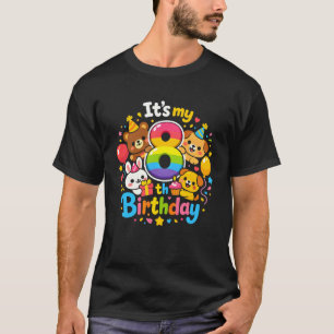 T-shirt C'est mon 8ème anniversaire 8 ans Bday Amoureux de