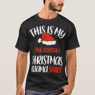 T-shirt C'est mon adjoint juridique Christmas Pajama Père