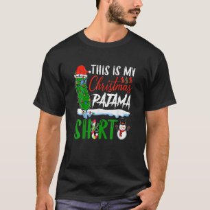T-shirt C'Est Mon Amoureux Du Pajama De Picket De Noël Drô