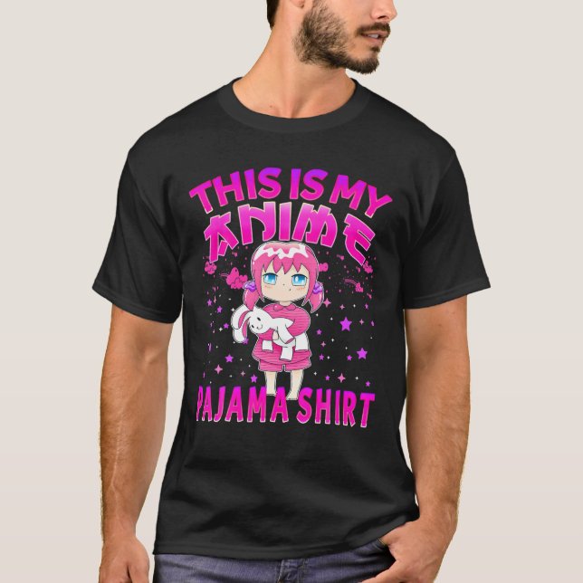 T-shirt C'Est Mon Anime Pajama Femmes Otaku Pajamas Fille  (Devant)