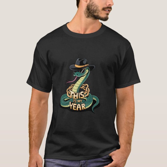 T-shirt C'est mon année Serpent chinois Nouvel An 2025 (Devant)