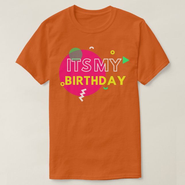 T-shirt C'est mon anniversaire1 (Design devant)