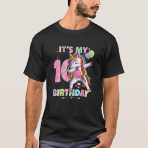 T-shirt C'est mon anniversaire 10e anniversaire fille 10 a