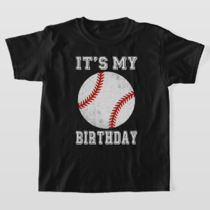 T-shirt C'est mon anniversaire Baseball Design