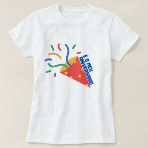 T-shirt C'est mon anniversaire en galicien