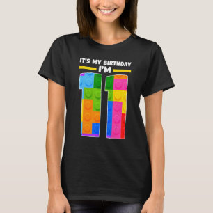 T-shirt C'est mon anniversaire Je suis 11 11e Anniversaire