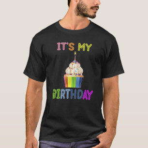 T-shirt C'Est Mon Anniversaire Rainbow Humour sec