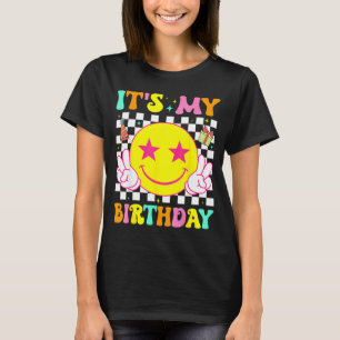 T-shirt C'est mon anniversaire visage sourire heureux fill