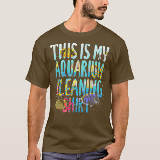 T-shirt C'Est Mon Aquarium Nettoyant Chemise Poisson Eau S