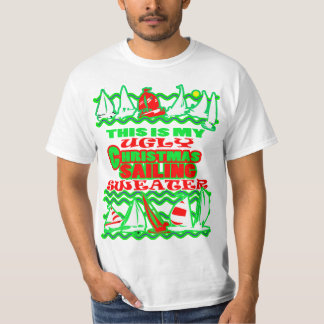 T-shirt C'est mon bateau, vilain pull de Noël de Noël