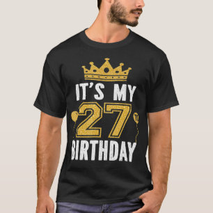 T-shirt C'est mon cadeau d'anniversaire de 27 ans Un