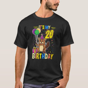 T-shirt C'est mon castor d'anniversaire de 20 ans